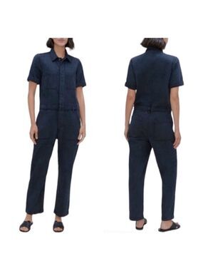 Everlane 0 Supersoft Jean Denim Overalls Jumpsuit Coveralls